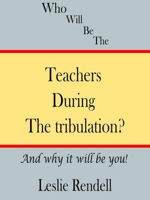cover image of Teachers During the Tribulation